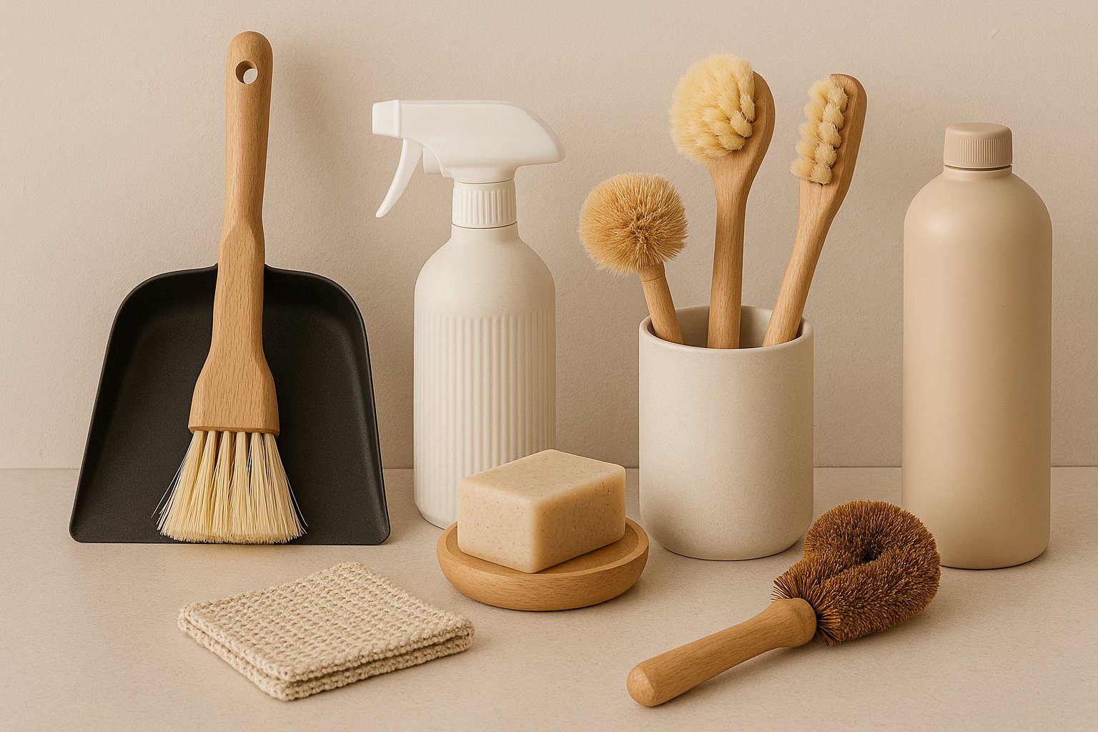 Collection Ustensils to clean the house