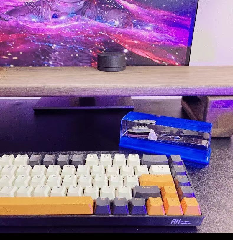 Nautical Decor Ornament Ocean Theme Home Decor Ship in a Bottle Ornament Acrylic Ship Decor Maritime Home Accent Sailboat Decorative Piece Underwater Theme Ornament Nautical Resin Sculpture Coastal Home Decoration Marine Inspired Decor