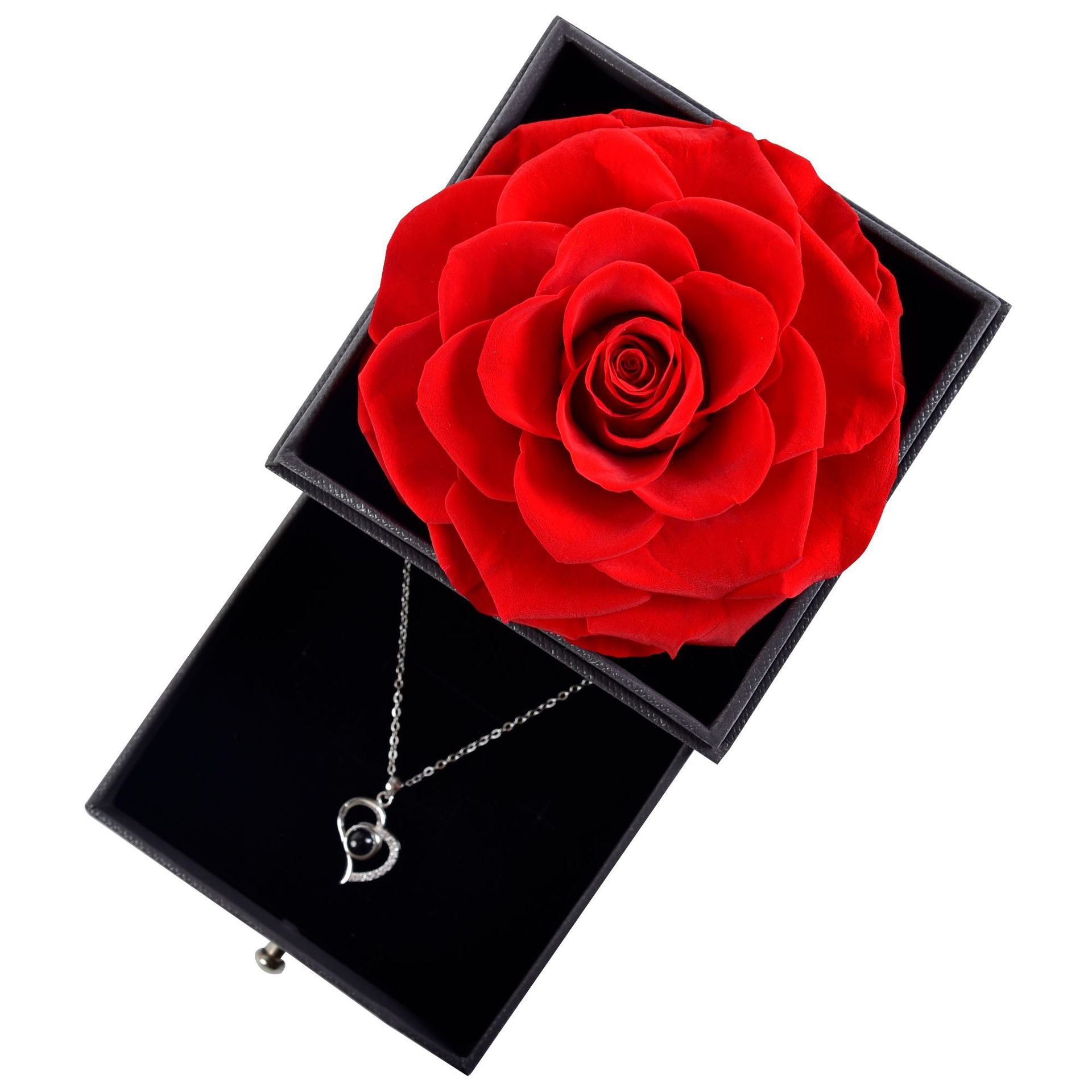 Eternal Rose Jewelry Box(With Necklace)