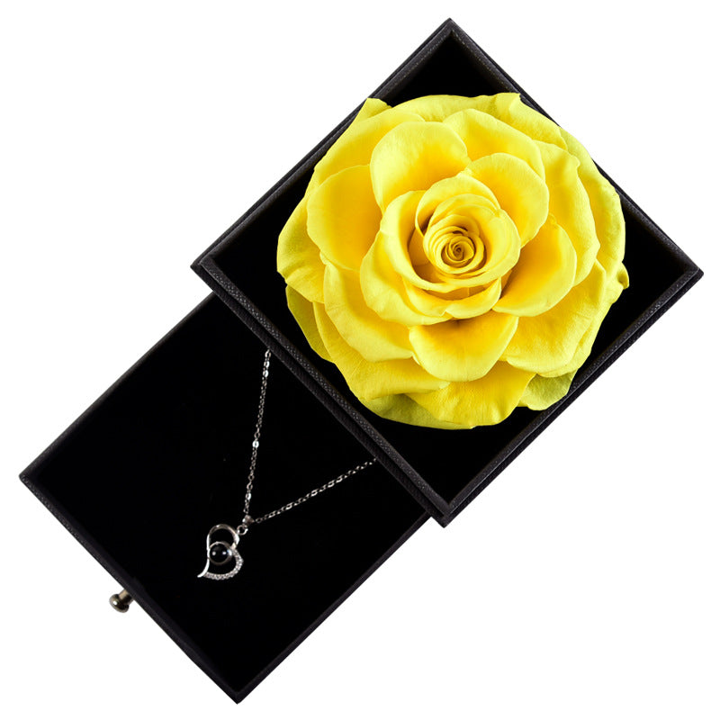 Eternal Rose Jewelry Box(With Necklace)