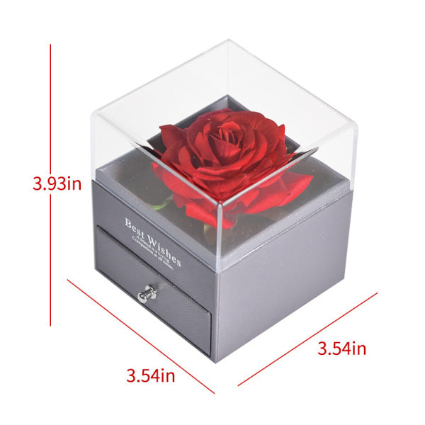 Eternal Rose Jewelry Box(With Necklace)