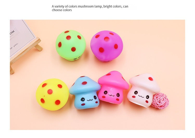 Colorful Silicone Mushroom Night Light for children