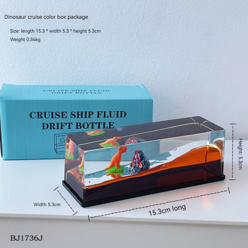 Acrylic Cruise Ship Fluid Ornament