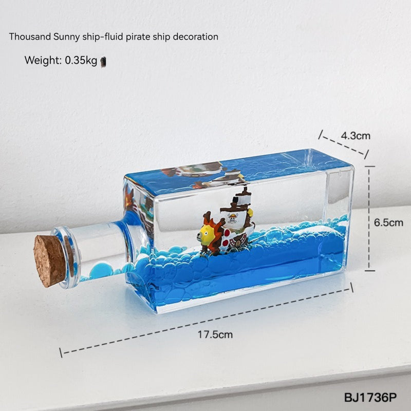 Acrylic Cruise Ship Fluid Ornament