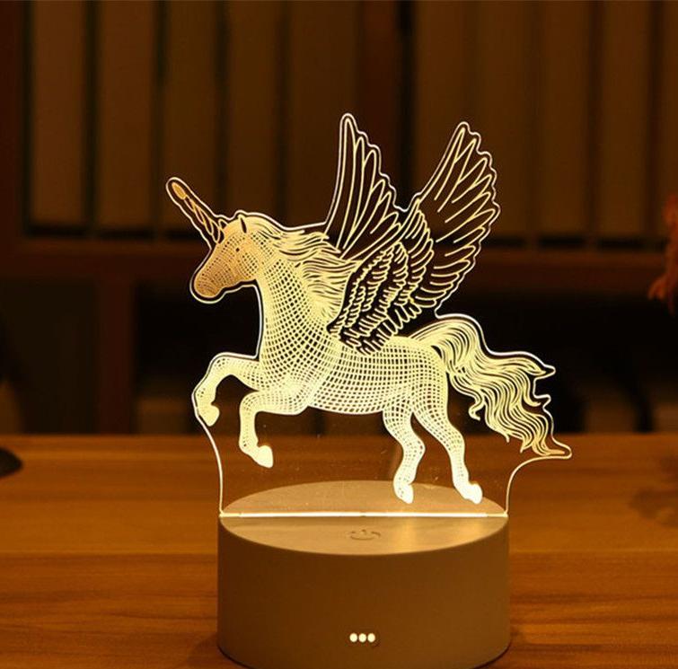 veilleuse licorne, unicorn light night, Night light, Stereo light, Atmosphere light, Relaxing light, Bedroom decor, Home lighting, Modern design, LED light, Ambient lighting, KasGlobe™️