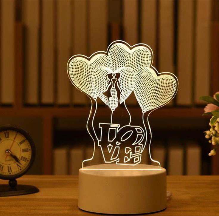 veilleuse love, saint valentin, valentine day, Night light, Stereo light, Atmosphere light, Relaxing light, Bedroom decor, Home lighting, Modern design, LED light, Ambient lighting, KasGlobe™️