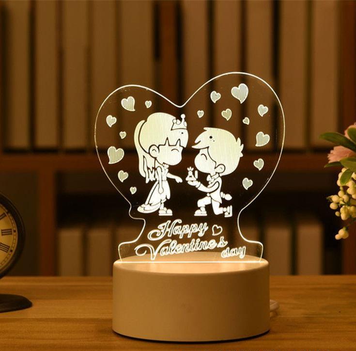 light night love, amour veilleuse, Night light, Stereo light, Atmosphere light, Relaxing light, Bedroom decor, Home lighting, Modern design, LED light, Ambient lighting, KasGlobe™️