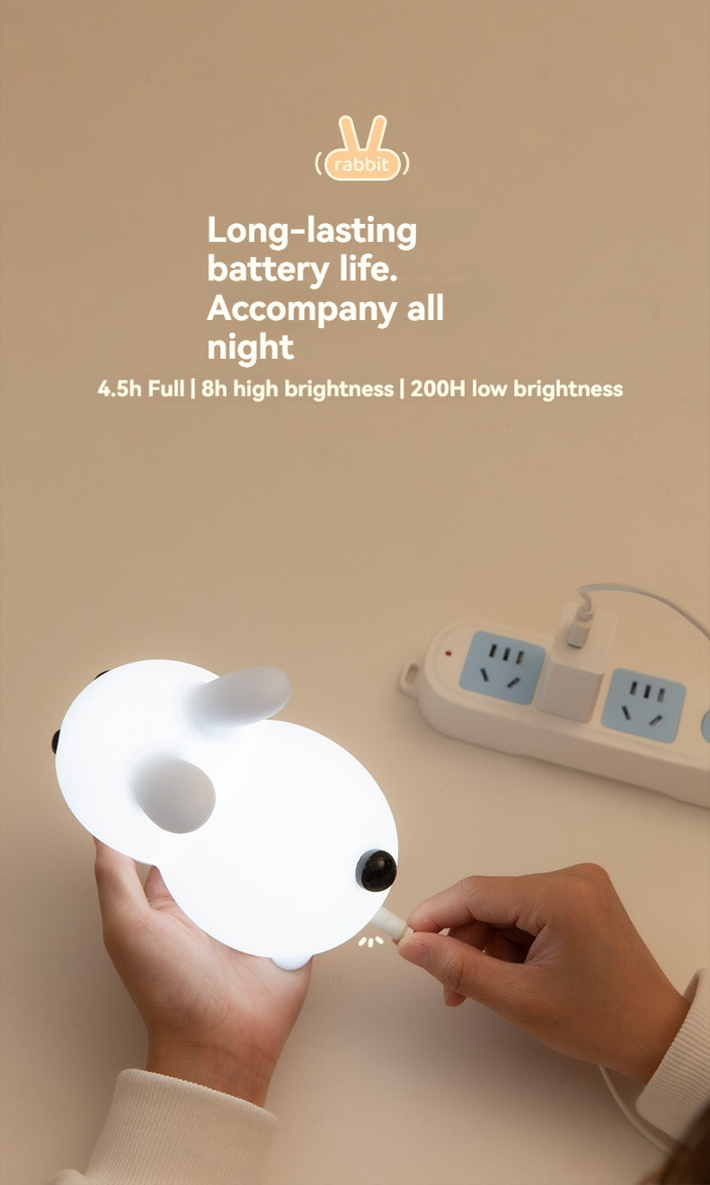 Silicone Jade Rabbit LED Night Light for children