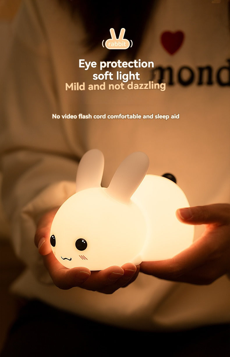 Silicone Jade Rabbit LED Night Light for children