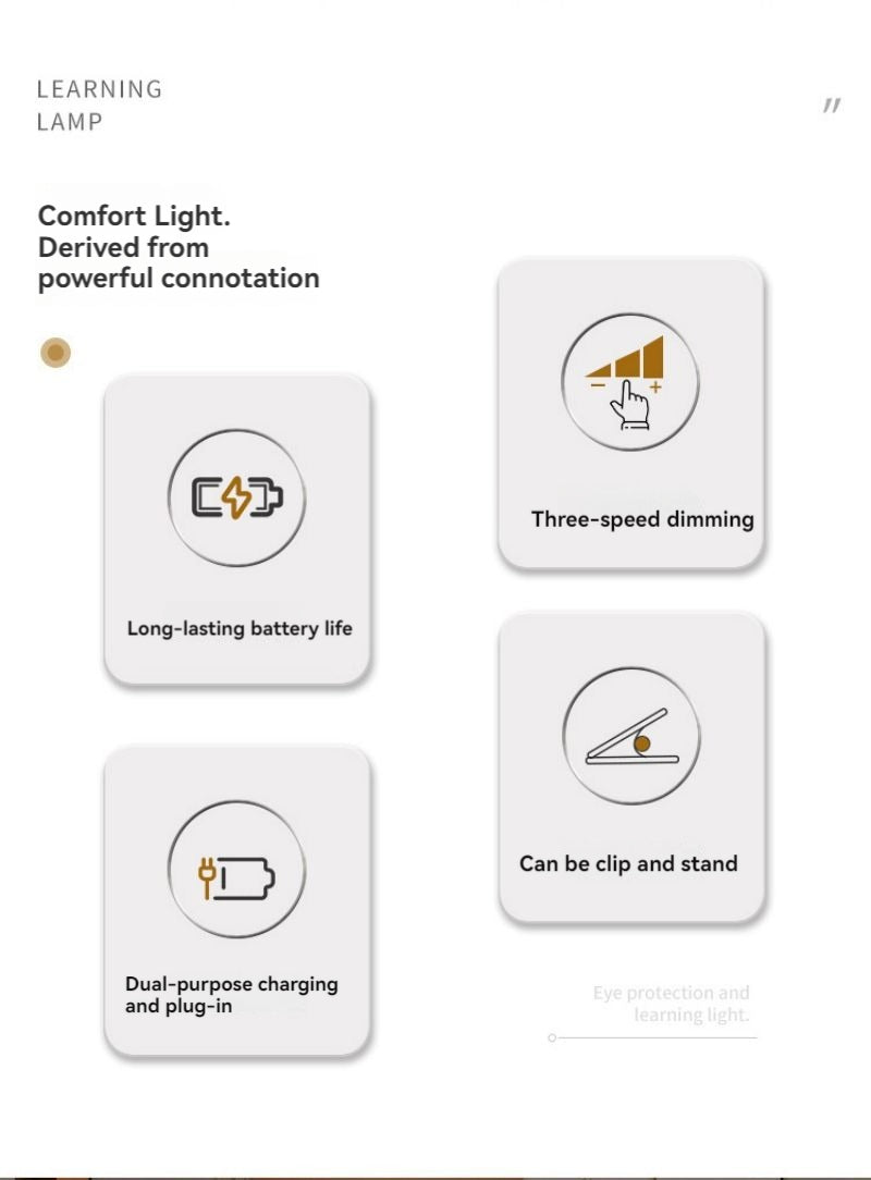 Clip Type LED Desk Lamp