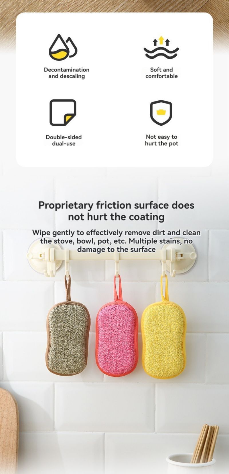 Efficient Cleaning with Sponges Kitchen Dish Sponge