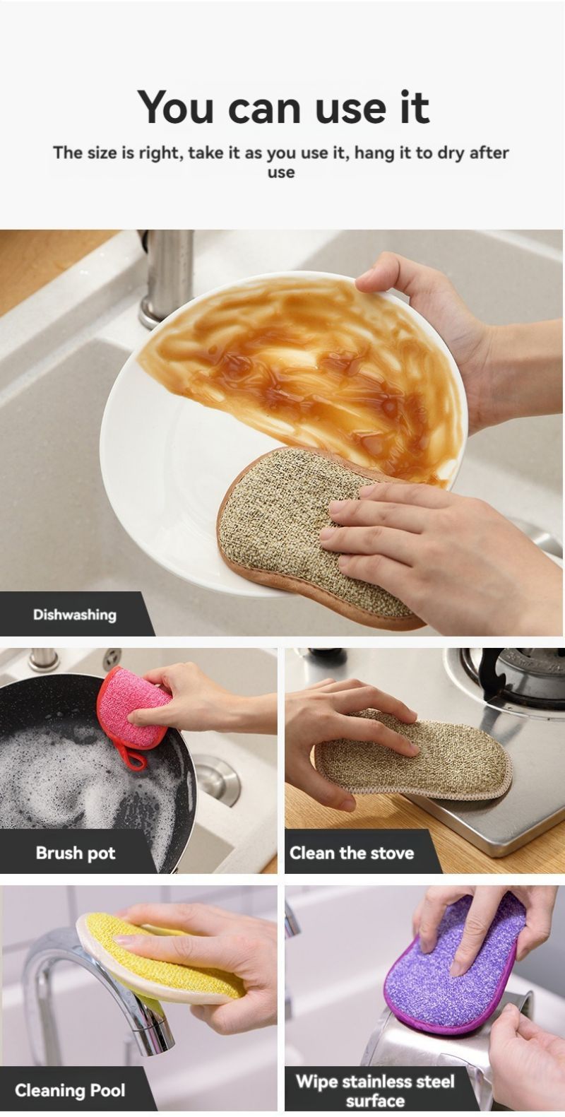 Efficient Cleaning with Sponges Kitchen Dish Sponge