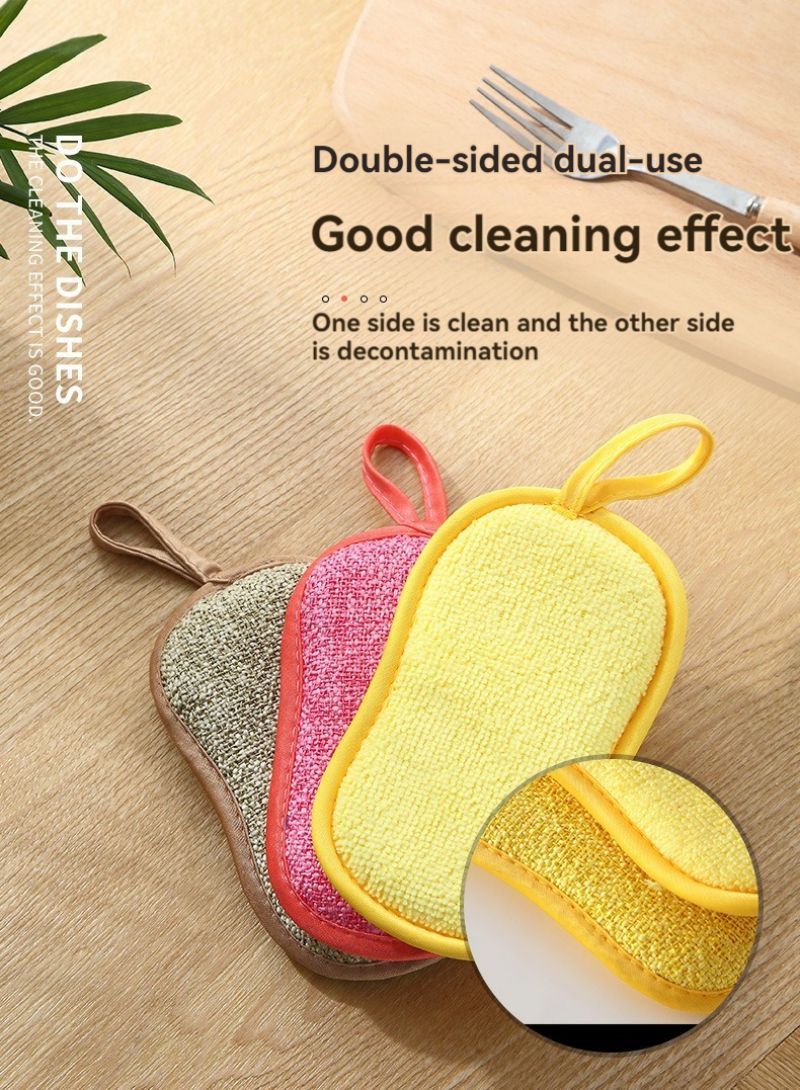 Kitchen cleaning sponge Dishwashing sponge Multi-purpose scrubber sponge Double-sided dish sponge Household cleaning sponge Soft microfiber sponge Kitchen scrub sponge Dish cleaning tool Sponge with handle Dishwashing accessory