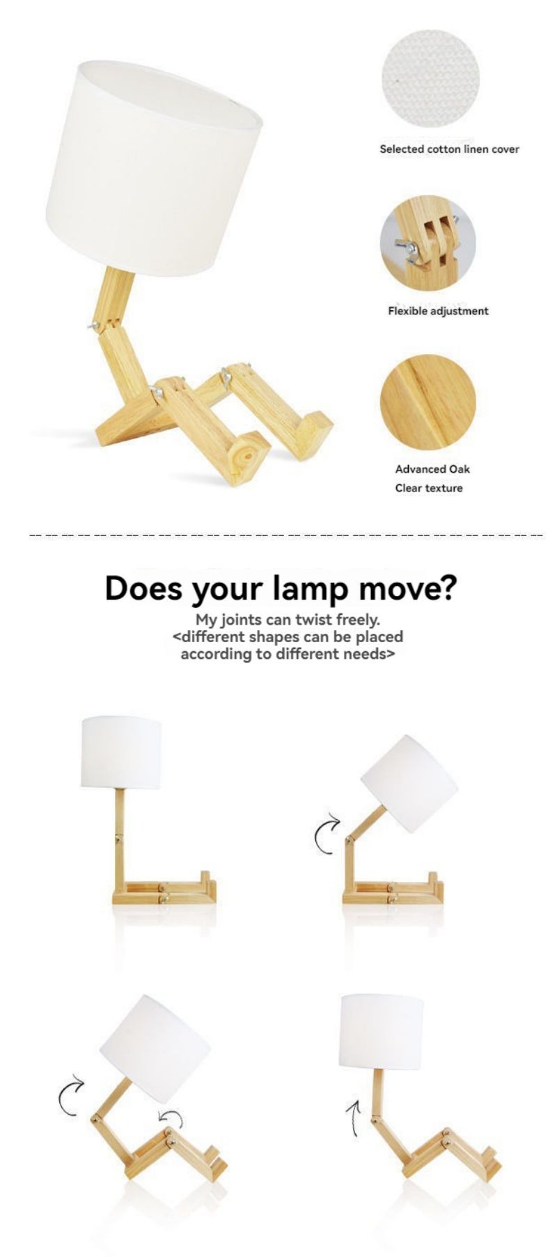 Humanoid Japanese Style Personalized Desk Lamp