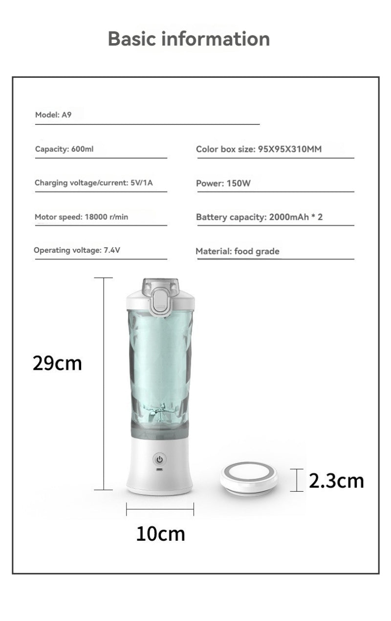 Mini electric juicing blender