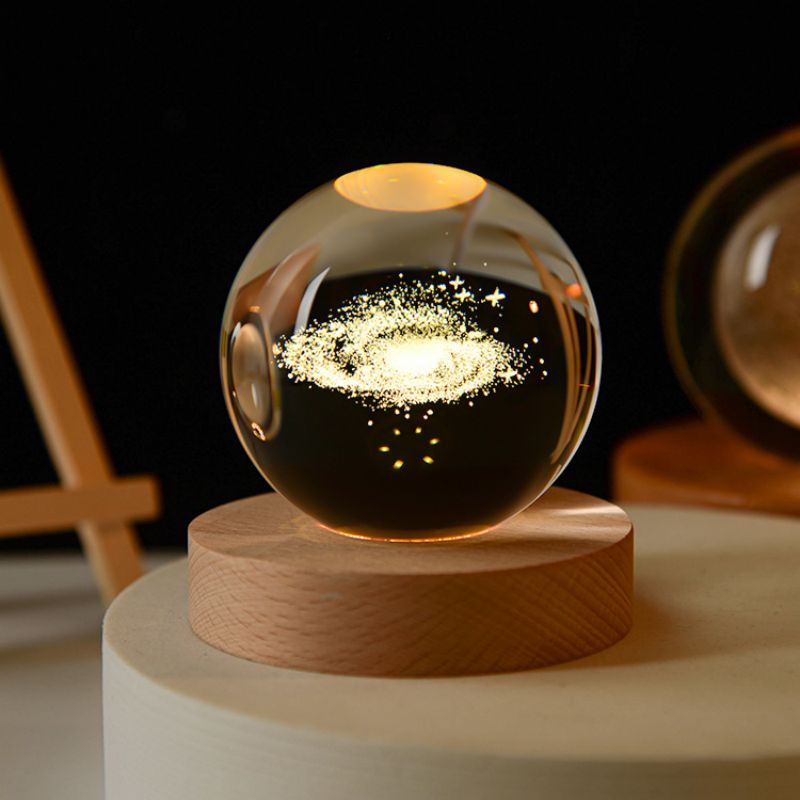 Crystal bal night light galaxy, kasglobe,