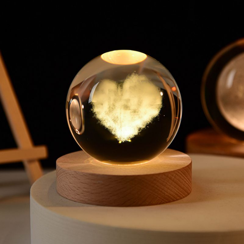 Luminious crystal Ball Night Light