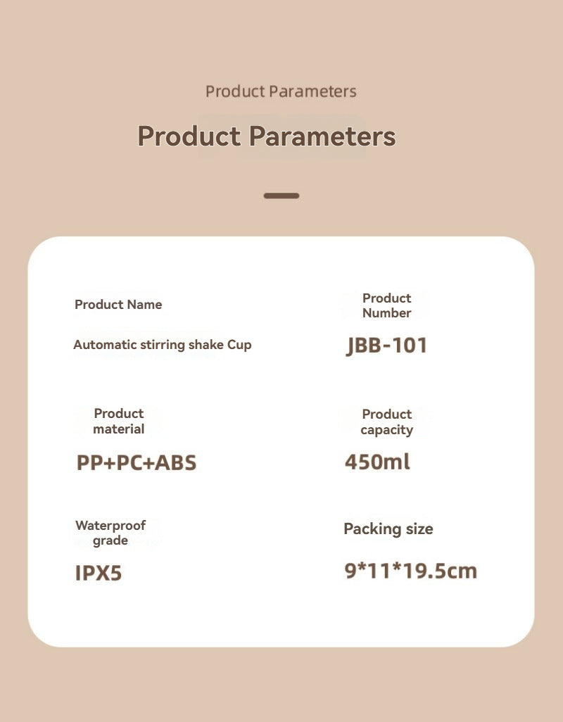 Shaker Cup Household Water Cup