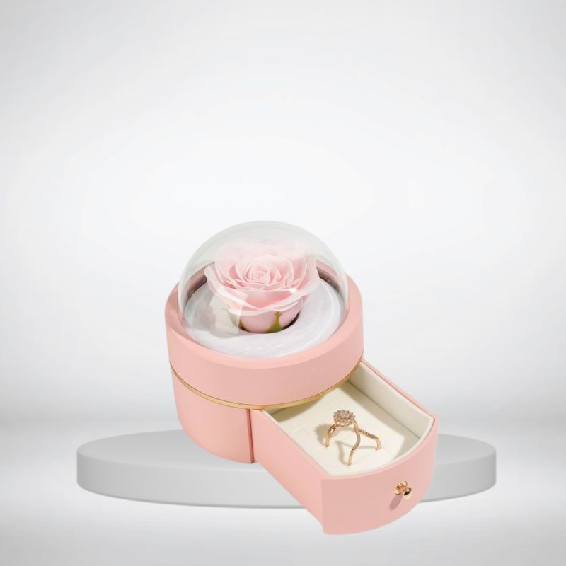 Round Rose Gift Box - KasGlobe