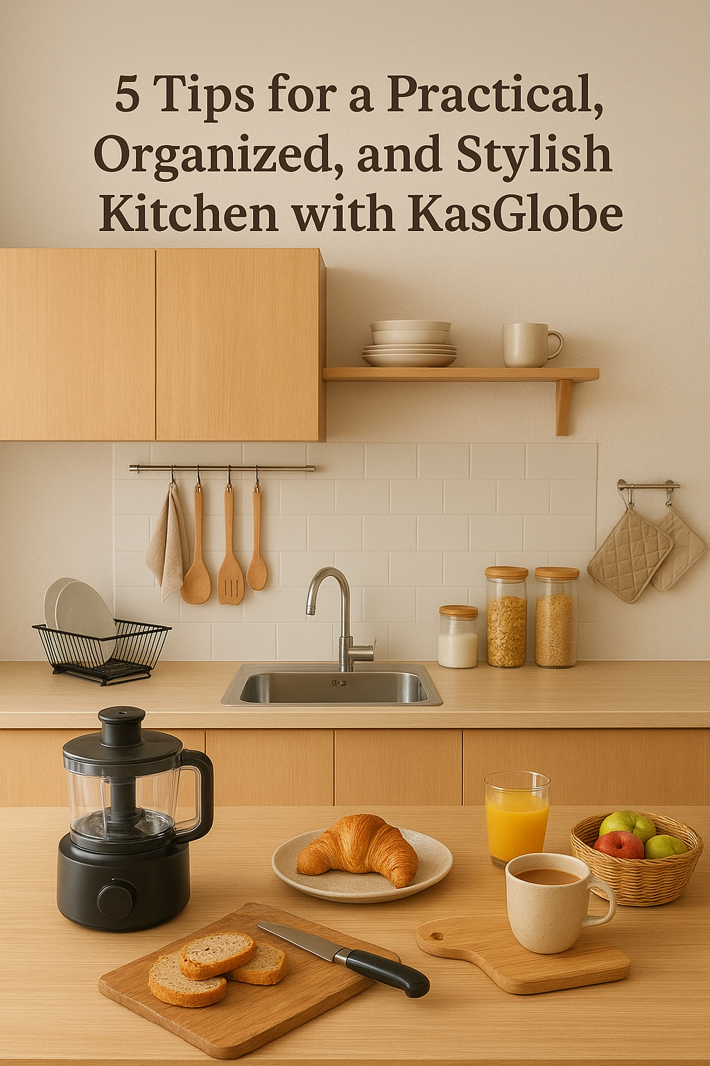 “5 Tips for a Practical, Organized, and Stylish Kitchen with KasGlobe”