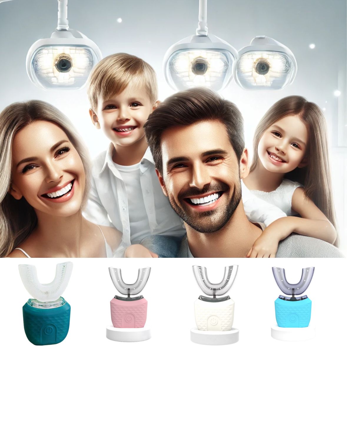 U-shaped Electric Toothbrush for adult (Square)