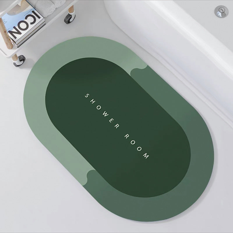 tapis vert, tapis de bain, Bathroom mat Absorbent bath rug Shower mat Plush bath mat Soft bathroom rug Water-resistant bath mat Non-slip bath mat Microfiber bath mat 