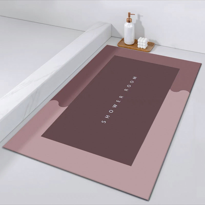 Bathroom mat Absorbent bath rug Shower mat Plush bath mat Soft bathroom rug Water-resistant bath mat Non-slip bath mat Microfiber bath mat