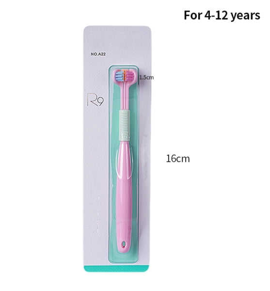Three Sided Soft Hair Toothbrush - Complete Cleaning for Optimal Oral Hygiene