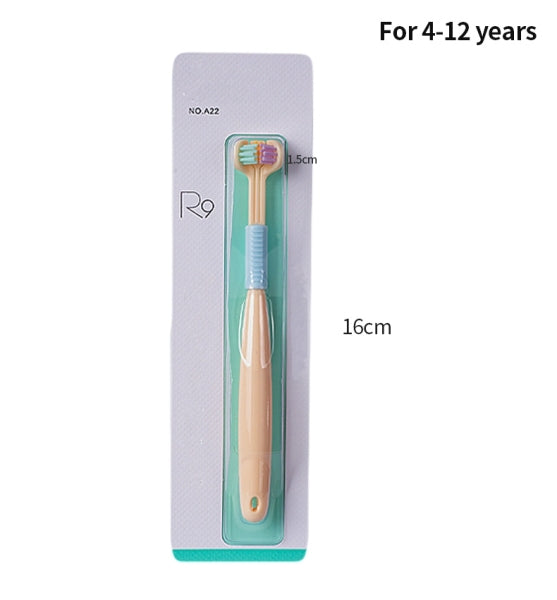 Three Sided Soft Hair Toothbrush - Complete Cleaning for Optimal Oral Hygiene