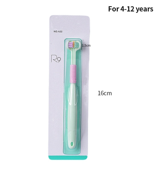 Three Sided Soft Hair Toothbrush - Complete Cleaning for Optimal Oral Hygiene