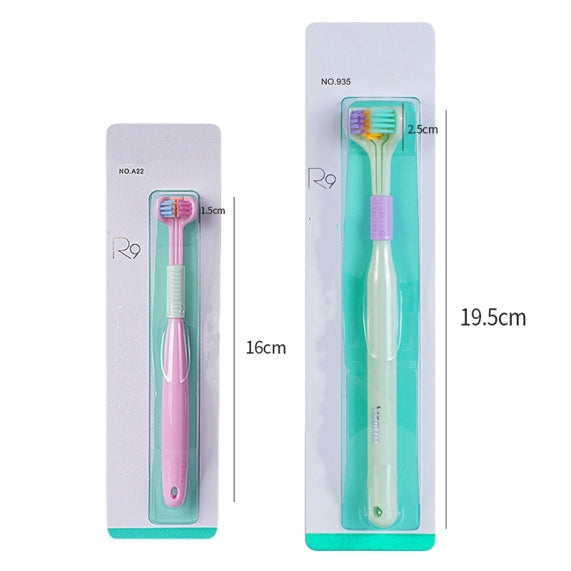 Three Sided Soft Hair Toothbrush - Complete Cleaning for Optimal Oral Hygiene