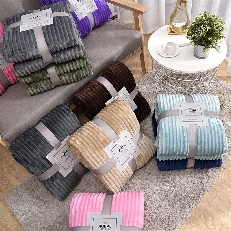 Sofa Cover Striped Throw Blanket