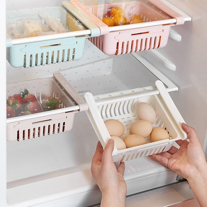 Versatile Kitchen Fridge Storage Rack