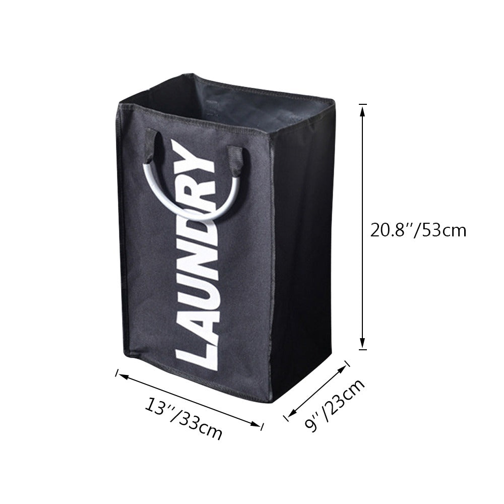 panier linge noir, black laundry, waterproof laundry basket, laundry organization, moisture-resistant hamper, durable laundry storage, laundry room accessory, waterproof fabric, laundry basket with handles, spacious laundry hamper, household organization, KasGlobe™️