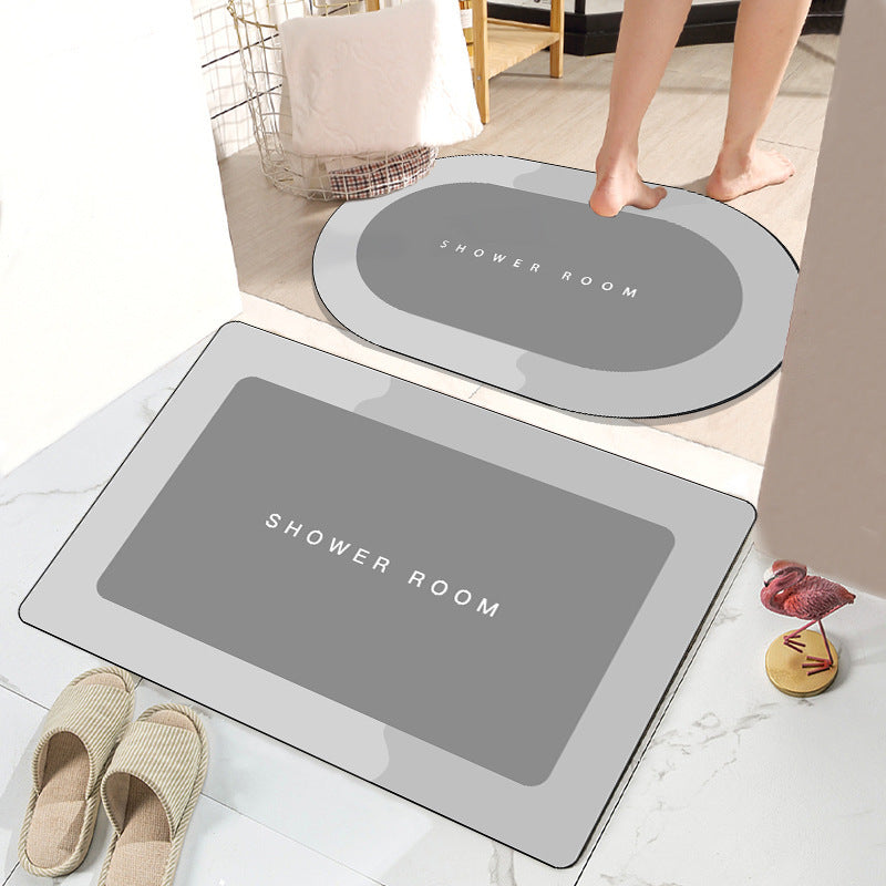 Bathroom mat Absorbent bath rug Shower mat Plush bath mat Soft bathroom rug Water-resistant bath mat Non-slip bath mat Microfiber bath mat