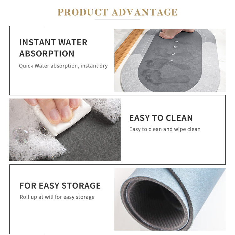 Water Absorption Bath Mat luxurious for Bathroom