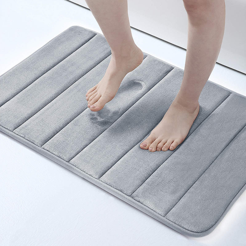 Quick Dry Bath Mat Luxury Bathroom Mat Soft Absorbent Bath Rug Plush Bathroom Rug Non-Slip Bath Mat Microfiber Bathroom Mat Comfortable Bath Mat Absorbent Shower Mat Elegant Bath Mat Stylish Bathroom Rug, kasglobe