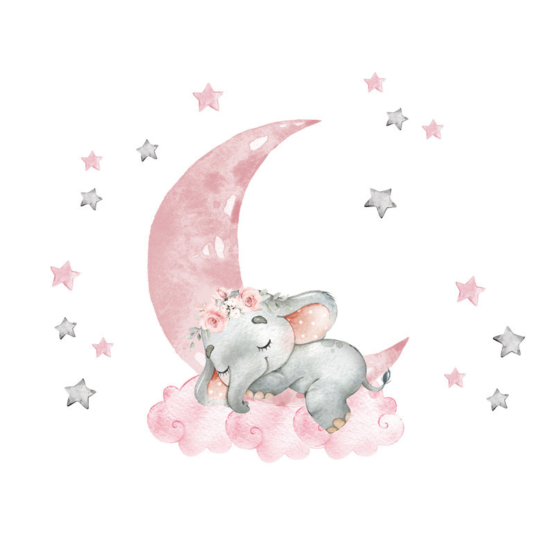 Cartoon Elephant Wall Stickers