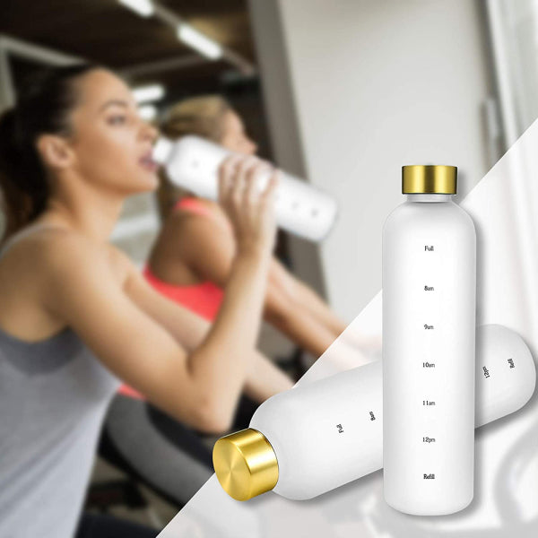 Portable Water Bottle with Time Marker