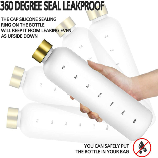 Portable Water Bottle with Time Marker