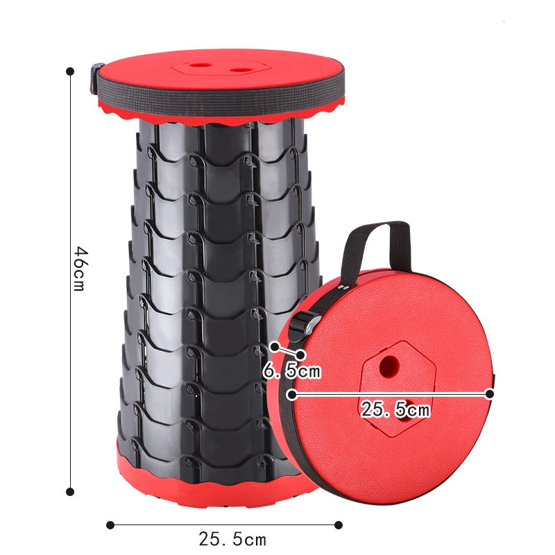 red tool, Folding stool Portable seat Collapsible stool Compact chair Foldable bench Retractable seating Travel stool Camping seat Outdoor stool Space-saving stool Lightweight chair