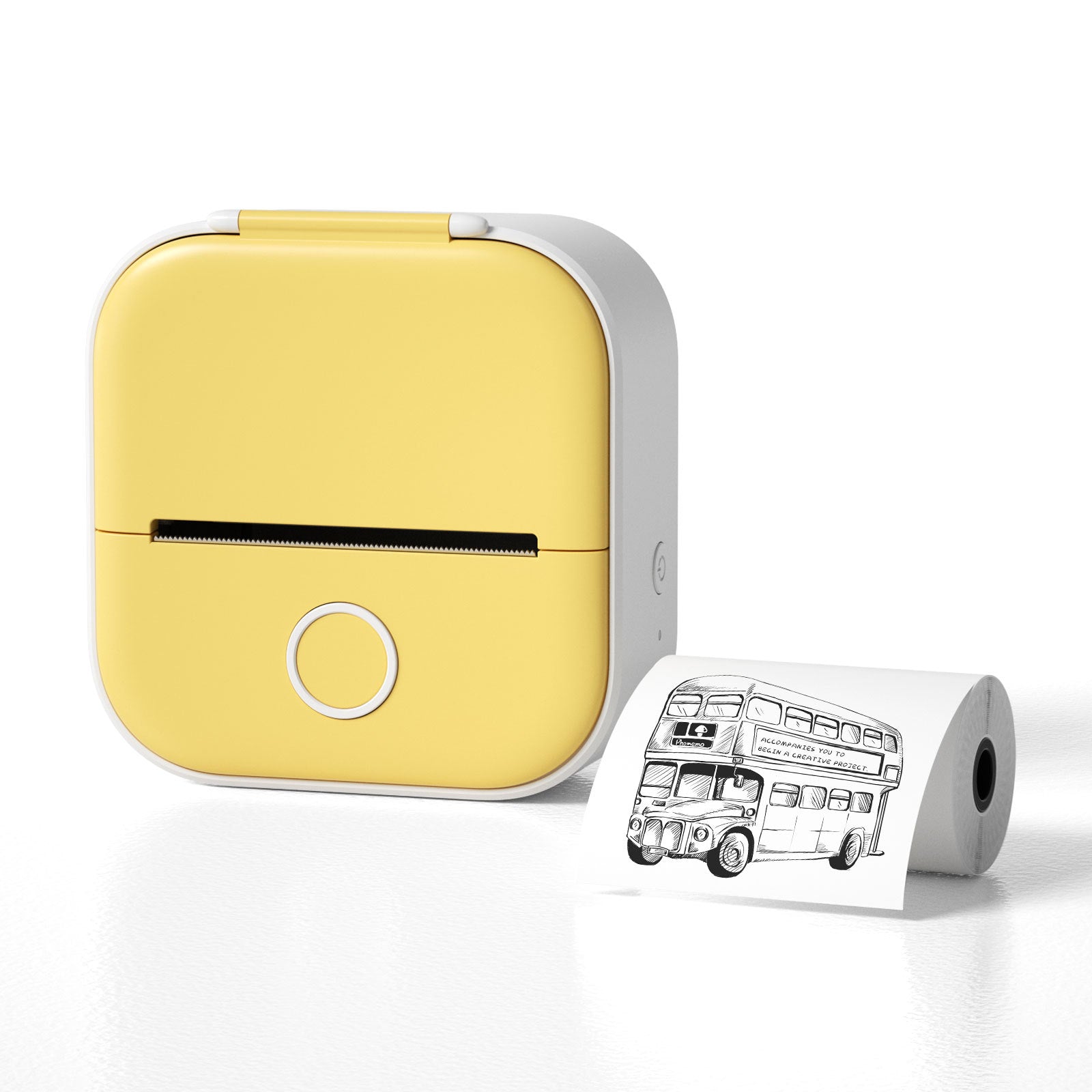 yellow pritnt, Portable label printer Self-adhesive label maker Label printing device Convenient labeling solution Versatile label printer On-the-go label maker Compact label printer Wireless label printer