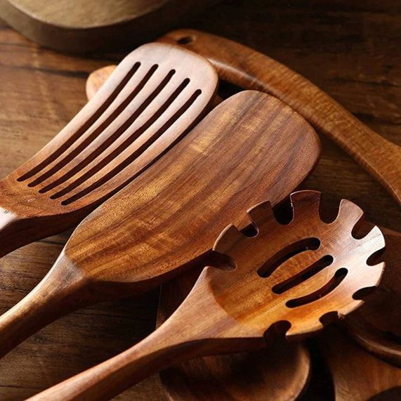 Non-stick Wooden Cookware Set