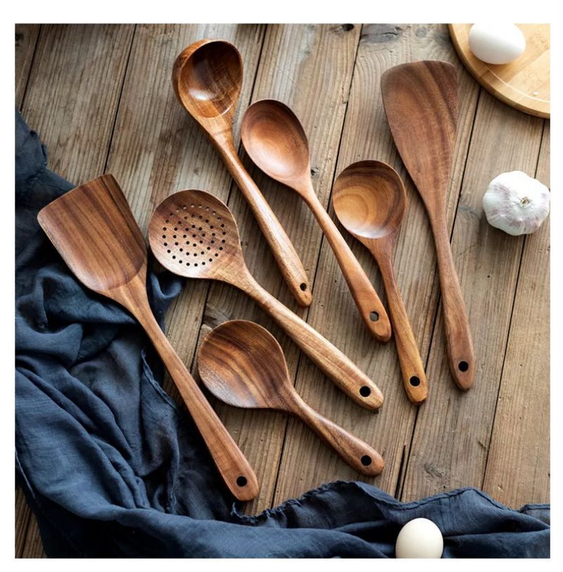Non-stick Wooden Cookware Set
