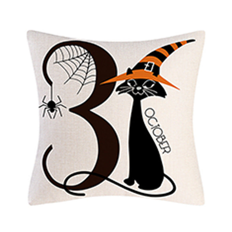 Halloween Cartoon Pillow Cover