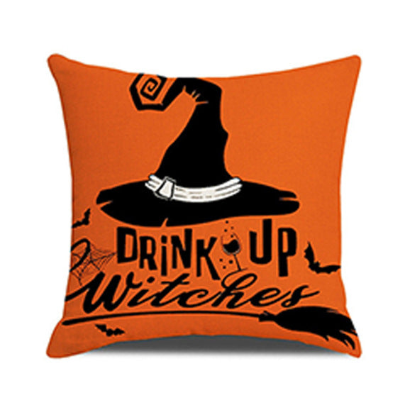 Halloween Cartoon Pillow Cover