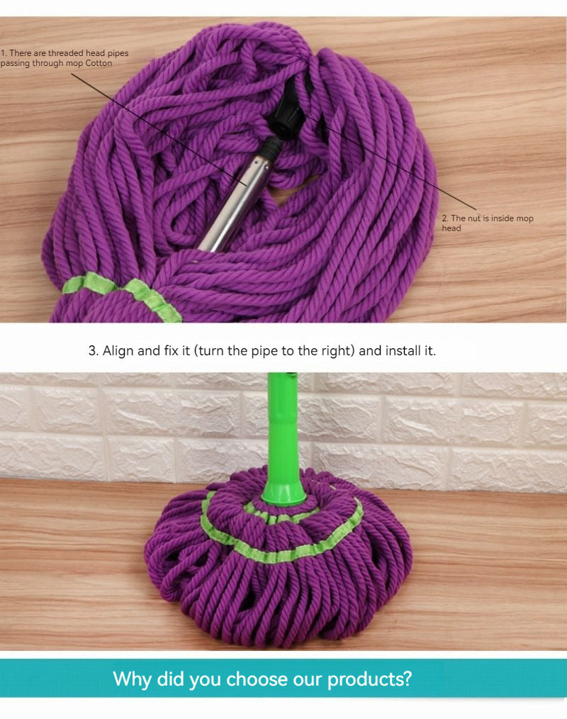 Cleaning Microfiber Twist Floor Mop- KasGlobe™️
