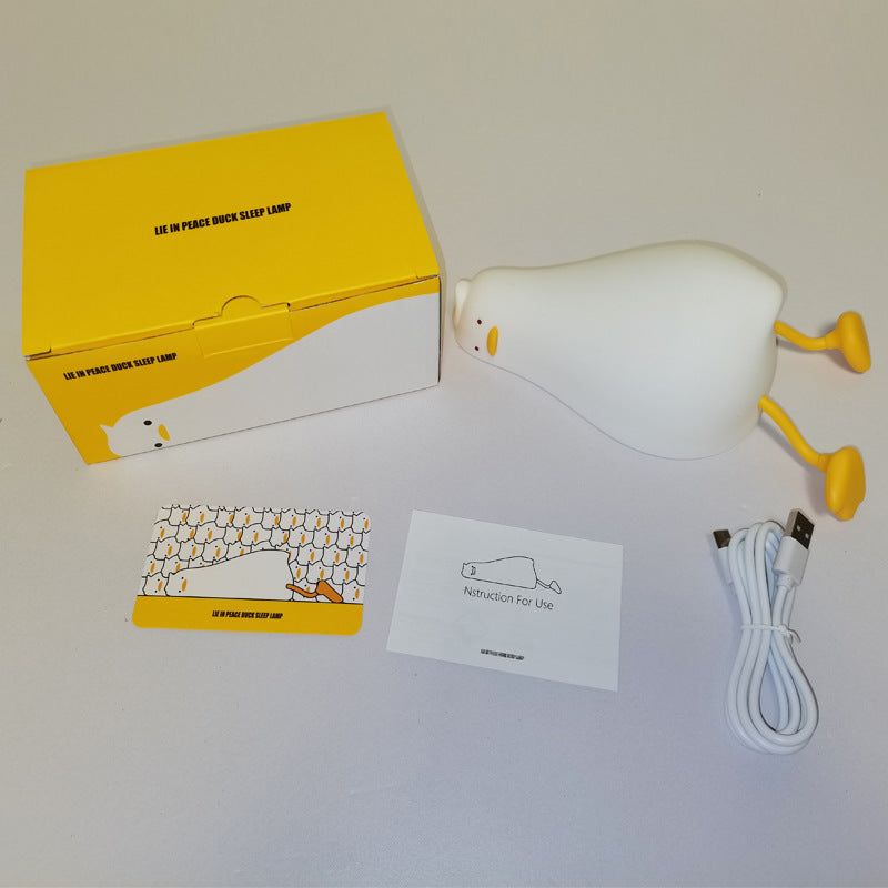 Duck-shaped night light Animal-themed night light Cute night light Quirky night light Children's night light Decorative night light LED night light Nursery night light Relaxing night light Whimsical night light Bedroom night light Soft glow night light Fun night light Unique night light Comforting night light