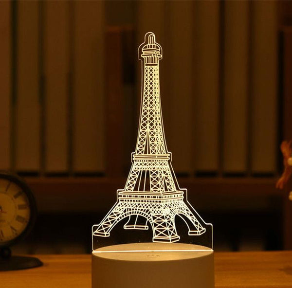 veilleuse paris, tour eiffel, Night light, Stereo light, Atmosphere light, Relaxing light, Bedroom decor, Home lighting, Modern design, LED light, Ambient lighting, KasGlobe™️