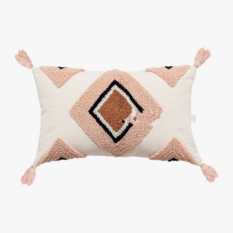 Funda de almohada retro de felpa estilo bohemio para sofá - KasGlobe™️